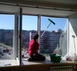 Мытье окон в однокомнатной квартире Владимир